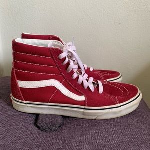 port royale / true white sk8-hi high top vans